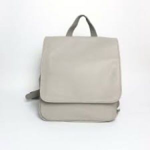 Urban Outfitters Faux Leather Gray Taupe Backpack